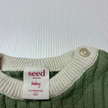 Load image into Gallery viewer, Unisex Seed, ribbed knitted cotton sweater / jumper, GUC, size 000,  