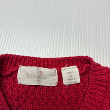 Load image into Gallery viewer, Girls Kaboosh, red knitted cotton dress, GUC, size 00, L: 40cm
