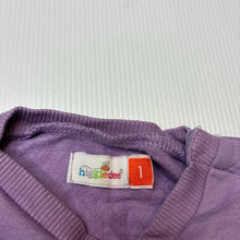 Load image into Gallery viewer, Girls Higgledee, fleece lined lightweight sweater / jumper, GUC, size 1,  