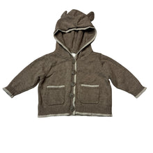 Load image into Gallery viewer, Unisex Target, knitted cotton hooded cardigan / sweater, GUC, size 0000,  