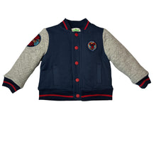 Load image into Gallery viewer, Boys SEASAME STREET, Elmo / Cookie Monster padded varsity style jacket, EUC, size 1,  