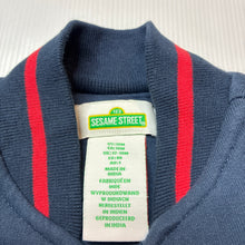Load image into Gallery viewer, Boys SEASAME STREET, Elmo / Cookie Monster padded varsity style jacket, EUC, size 1,  