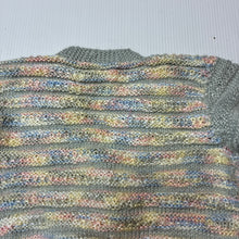 Load image into Gallery viewer, Girls handmade, knitted cardigan, armpit to armpit: 23cm, shoulder to cuff: 21cm, EUC, size 000-00,  