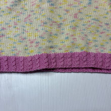 Load image into Gallery viewer, Girls handmade, knitted cardigan, armpit to armpit: 34cm, shoulder to cuff: 27cm, EUC, size 1-2,  