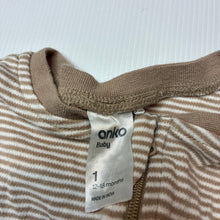 Load image into Gallery viewer, Unisex Anko, soft feel cotton zip coverall / romper, GUC, size 1,  