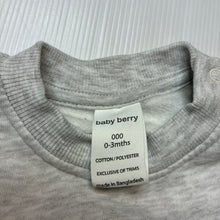 Load image into Gallery viewer, Unisex Baby Berry, fleece lined sweater / jumper, EUC, size 000,  