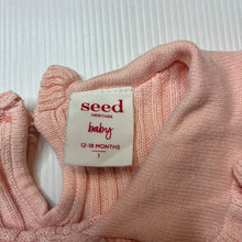 Load image into Gallery viewer, Girls Seed, ribbed knitted cotton long sleeve top, GUC, size 1,  