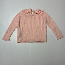 Load image into Gallery viewer, Girls Seed, ribbed knitted cotton long sleeve top, GUC, size 1,  