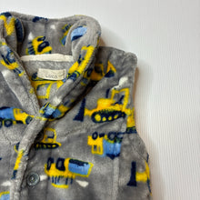 Load image into Gallery viewer, Boys fleece, vest / sleeveless jacket, diggers, GUC, size 5,  