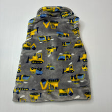 Load image into Gallery viewer, Boys fleece, vest / sleeveless jacket, diggers, GUC, size 5,  