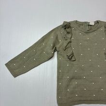 Load image into Gallery viewer, Girls H&amp;M, lightweight knitted cotton sweater / top, EUC, size 1-2,  
