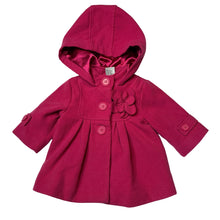 Load image into Gallery viewer, Girls Kids Stuff, pink hooded jacket / coat, GUC, size 0,  
