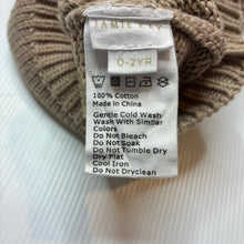 Load image into Gallery viewer, Unisex JAMIE KAY, knitted cotton hat / beanie, EUC, size 0-2,  