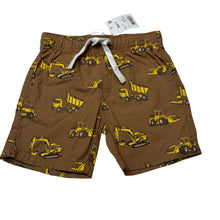 Load image into Gallery viewer, Boys Anko, lightweight cotton shorts, elasticated, diggers, NEW, size 1,  