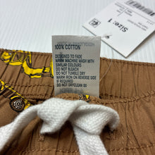 Load image into Gallery viewer, Boys Anko, lightweight cotton shorts, elasticated, diggers, NEW, size 1,  