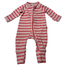 Load image into Gallery viewer, Girls Bonds, ribbed zip wondersuit / zippy / romper, EUC, size 0000,  