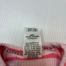 Load image into Gallery viewer, Girls Bonds, ribbed zip wondersuit / zippy / romper, EUC, size 0000,  