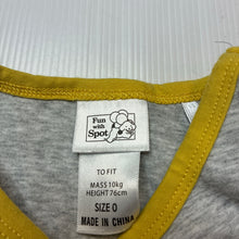 Load image into Gallery viewer, Unisex Fun With Spot, stretchy singlet top, EUC, size 0,  