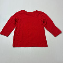 Load image into Gallery viewer, Boys Target, red cotton long sleeve tee / top, EUC, size 0,  