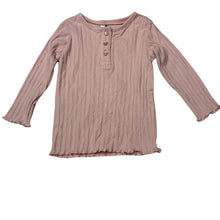Load image into Gallery viewer, Girls Target, ribbed organic cotton blend long sleeve top, EUC, size 0,  