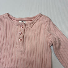 Load image into Gallery viewer, Girls Target, ribbed organic cotton blend long sleeve top, EUC, size 0,  