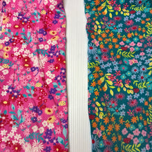 Load image into Gallery viewer, Girls Anko, 2 x floral stretchy leggings, Inside leg: 25.5cm, FUC, size 2,  