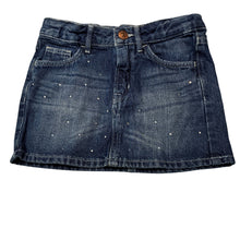 Load image into Gallery viewer, Girls H&amp;M, dark denim skirt, adjustable, GUC, size 5,  