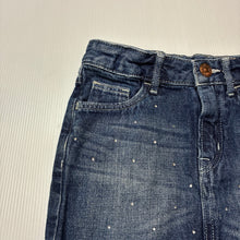 Load image into Gallery viewer, Girls H&amp;M, dark denim skirt, adjustable, GUC, size 5,  