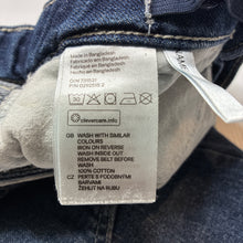 Load image into Gallery viewer, Girls H&amp;M, dark denim skirt, adjustable, GUC, size 5,  