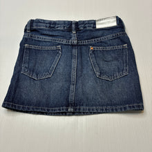 Load image into Gallery viewer, Girls H&amp;M, dark denim skirt, adjustable, GUC, size 5,  