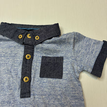Load image into Gallery viewer, Boys Peter Morrissey, blue marle polo top, EUC, size 000,  