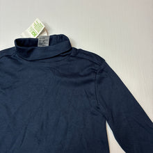 Load image into Gallery viewer, Unisex Anko, navy soft feel cotton skivvy top, NEW, size 2,  