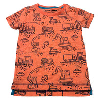 Load image into Gallery viewer, Boys Next, lightweight t-shirt / top, diggers, EUC, size 1,  
