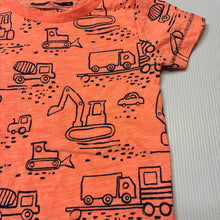 Load image into Gallery viewer, Boys Next, lightweight t-shirt / top, diggers, EUC, size 1,  