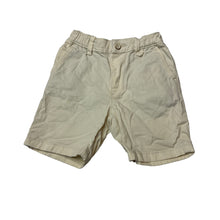 Load image into Gallery viewer, Boys Zara, cream stretch cotton shorts, adjustable, EUC, size 4,  