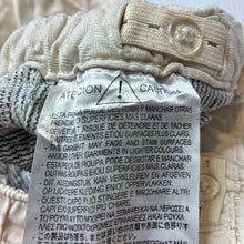 Load image into Gallery viewer, Boys Zara, cream stretch cotton shorts, adjustable, EUC, size 4,  