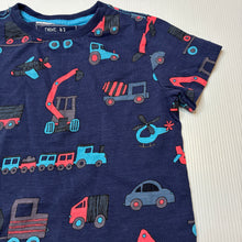 Load image into Gallery viewer, Boys Next, navy tee / top, diggers, EUC, size 1,  