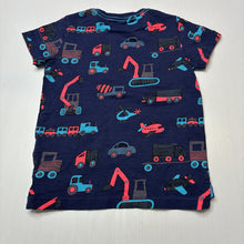 Load image into Gallery viewer, Boys Next, navy tee / top, diggers, EUC, size 1,  