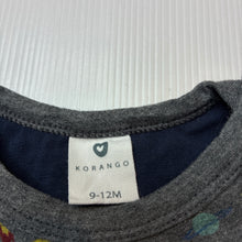 Load image into Gallery viewer, Boys KORANGO, soft feel stretchy long sleeve top, space shuttles, FUC, size 0,  