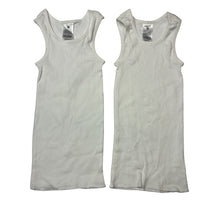 Load image into Gallery viewer, Unisex Target, set of 2 ribbed organic cotton singlets, EUC, size 1,  