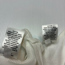 Load image into Gallery viewer, Unisex Target, set of 2 ribbed organic cotton singlets, EUC, size 1,  