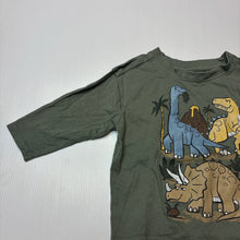 Load image into Gallery viewer, Boys Anko, cotton long sleeve tee / top, dinosaurs, EUC, size 1,  
