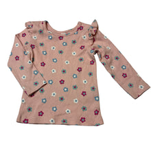 Load image into Gallery viewer, Girls Dymples, stretchy organic cotton blend long sleeve top, EUC, size 00,  