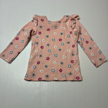 Load image into Gallery viewer, Girls Dymples, stretchy organic cotton blend long sleeve top, EUC, size 00,  