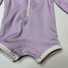 Load image into Gallery viewer, Girls Baby Berry, ribbed long sleeve swim one-piece, EUC, size 0,  