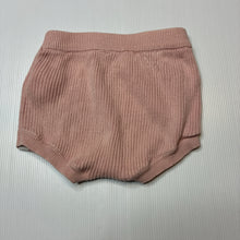 Load image into Gallery viewer, Girls Cotton On, pink organic cotton knit shorts, elasticated, GUC, size 1,  