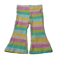 Load image into Gallery viewer, Girls Mango, stretchy striped flared leggings, FUC, size 1,  