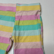 Load image into Gallery viewer, Girls Mango, stretchy striped flared leggings, FUC, size 1,  