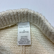 Load image into Gallery viewer, Unisex Baby Baby, cream knitted pants / bottoms, elasticated, GUC, size 0,  