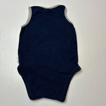 Load image into Gallery viewer, Unisex Peter Alexander, navy stretchy singletsuit romper, GUC, size 0,  
